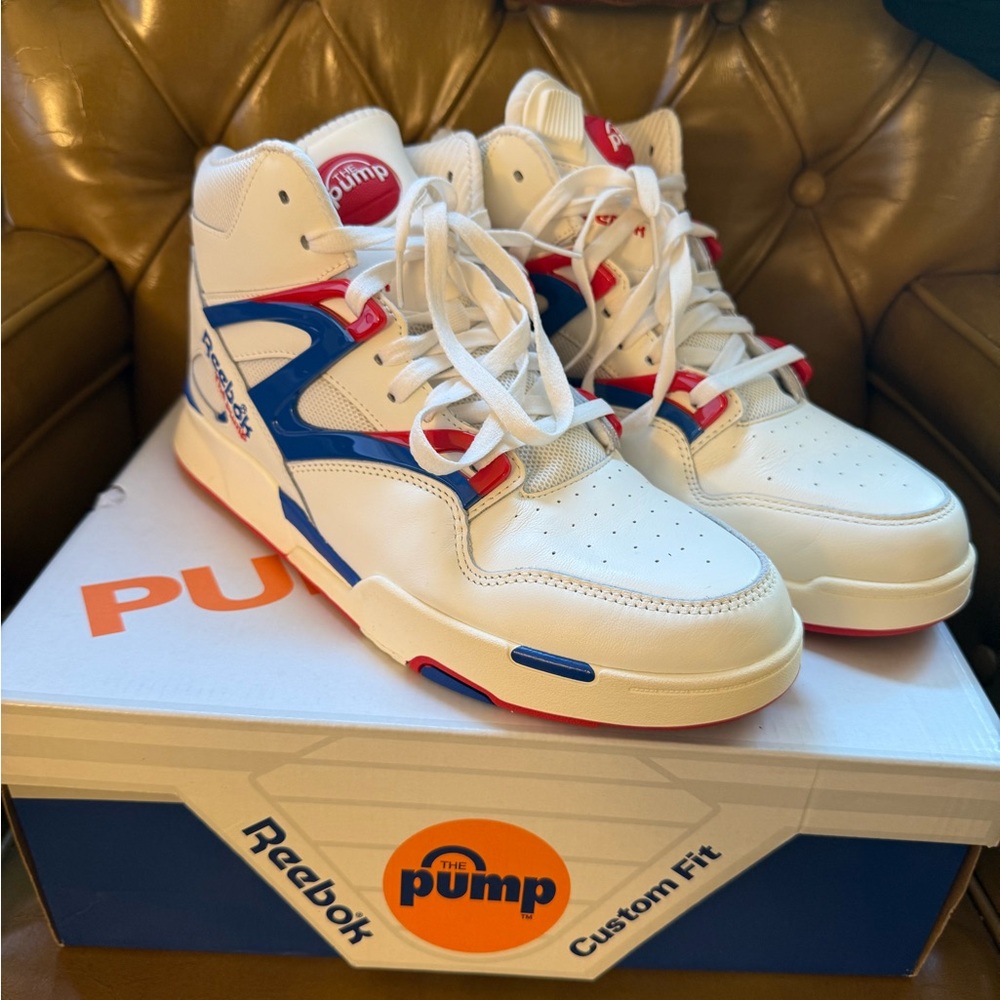Reebok Pump Omni Zone II – Size 11 – Chalk/Vector Blue/Vector Red – BNIB - Picture 2 of 9